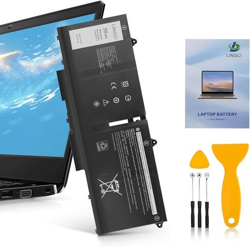 07KRV Laptop Battery Replacement for Dell Latitude 5530 5430 Precision 3570 P137P P104F Y86WG M69D0 P137G004 P137G005 P137G006 H4PVC 078FWY 4FVJG 3625mAh 58Wh 15.2V Li-Polymer in Saudi Arabia
