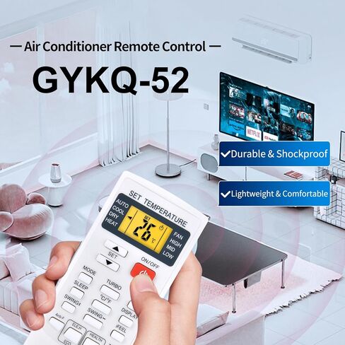 جهاز تحكم عن بعد بديل جديد لـ COSTWAY، Della، YITAHOME، Albott، GLACER، JustSmart، RELAX4LIFE، SIMOE، DORTALA، PETSITE Mini Split Air Conditioner (وحدتي فهرنهايت ودرجة مئوية) in Kuwait
