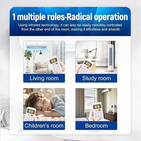 جهاز تحكم عن بعد بديل جديد لـ COSTWAY، Della، YITAHOME، Albott، GLACER، JustSmart، RELAX4LIFE، SIMOE، DORTALA، PETSITE Mini Split Air Conditioner (وحدتي فهرنهايت ودرجة مئوية) in Kuwait