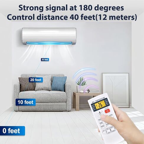 جهاز تحكم عن بعد بديل جديد لـ COSTWAY، Della، YITAHOME، Albott، GLACER، JustSmart، RELAX4LIFE، SIMOE، DORTALA، PETSITE Mini Split Air Conditioner (وحدتي فهرنهايت ودرجة مئوية) in Kuwait