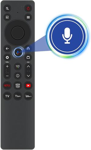 جهاز تحكم عن بعد صوتي بديل جديد مناسب لسلسلة TCL QM6K QM7K QD-MINI LED QLED 4K UHD Smart TV 55QM6K 65QM6K 75QM6K 85QM6K 98QM6K 50QM6K 55QM7K 65QM7K 75QM7K 85QM7K 98QM7K 115QM7K in Kuwait