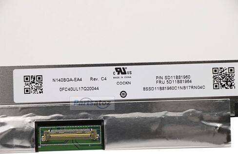 NT140WHM-N43 V8.3 N44 N46 NT140WHM-N34 NT140WHM-N49 N51 NT140WHM-N61 N140BGA-EA4 B140XTN07.2 14" HD 1366X768 30Pin Laptop LCD Screen Panel LED Display Replacement (HD Non Touch No Tabs) in Kuwait