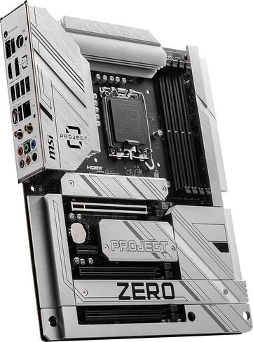 MSI Z790 Project Zero Gaming Motherboard (Support 14th/13th/12th Gen Intel Processors, LGA 1700, DDR5, PCIe 5.0, M.2 Slots, 2.5Gbps LAN, USB 3.2 Gen2, HDMI/DP, Wi-Fi 7, Bluetooth 5.4, ATX) (Renewed) in Kuwait