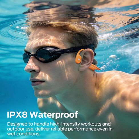 Monster Open Ear BC300 Sport Headphones, Wireless Bone Conduction Headphones Bluetooth 6.0, IPX8 Waterproof, 32GB Built-in Memory, 10-Hour Battery Life for Running, Cycling, Outdoor Sports in Kuwait