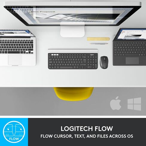 Logitech MX Anywhere 2S Bluetooth Edition Compact Wireless Mouse, No USB Receiver - Use on Any Surface, Rechargeable, Control up to 3 Apple Mac and Windows Computers and Laptops (Renewed) in Kuwait
