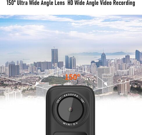 EBTOOLS 4K Portable Action Camera, 64MP 125 Degree Wide Angle Water Proof Sports Camera with 1.4 Inch Touchscreen and APP Connection, for Outdoor Sports Diving Cycling in Kuwait