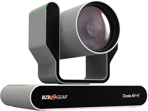 BZBGEAR BG-ADAMO4KDA25XW 25X 4K UHD Auto Tracking 12G-SDI & USB Dante AV-H Live Streaming PTZ Camera with Tally Lights White in Kuwait