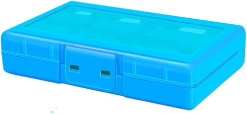24 Cartridge Slots Game Card Case Storage Box Fit for Nintendo Switch Portable Holder Shockproof NS Switch Game Accessories(Sky Blue) in Kuwait