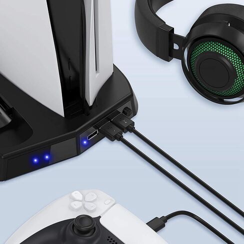 CALANDIS™ حامل رأسي جديد مزود بقاعدة شحن لجهاز التحكم بمروحة التبريد لجهاز PS5 DE/UHD | ملحقات ألعاب فيديو أخرى | ملحقات ألعاب الفيديو in Kuwait