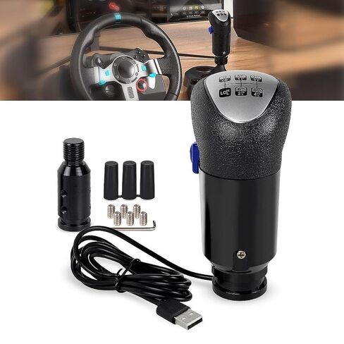 CALANDIS™ USB Truck Game Simulator Shifter 140cm Cable Length for G29 G27 G25 Games PC | Controllers & Attachments | Video Game Accessories in Kuwait