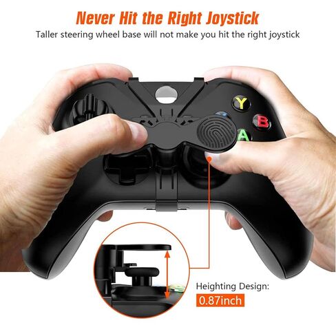 CALANDIS™ Mini Steering Wheel Ergonomic Design DIY Compact Size Easy to Assemble Black | Controllers & Attachments | Video Game Accessories in Kuwait
