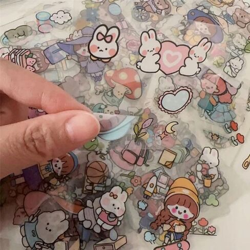 Notebook Decoration 10/20/50Pcs DIY Durable Scrapbook Decor PVC Stickers Phone Water Bottle(10Pcs) in Kuwait