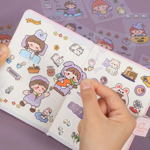 Notebook Decoration 10/20/50Pcs DIY Durable Scrapbook Decor PVC Stickers Phone Water Bottle(10Pcs) in Kuwait