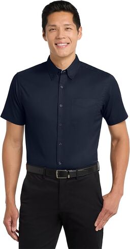 Port Authority Short Sleeve Easy Care Men’s Shirt – Regular Extended Tall Sizes in Saudi Arabia