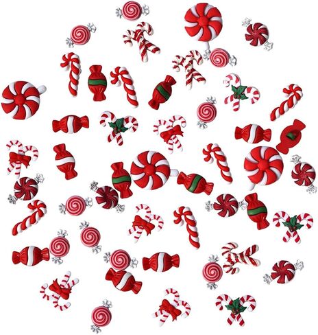 Buttons Galore Candy Cane Super Value Pack Craft Buttons, Red 50 Pack in Saudi Arabia
