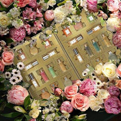 Bath and Body Gift Basket For Women – Honey Jasmine Fragrance - Home Spa Set with Hot & Cold Gel Eye Mask, Bath Bombs, Body Lotions, Gold Shimmery Travel Cosmetics Bag & More - 12 Piece Set in Kuwait