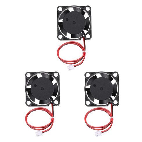 MECCANIXITY 3010 Fan 30mm x 10mm 1-1/5 Inch 5V Small Plastic Cooling Fan 2 Pin for Computer PC Case CPU Heatsink 3D Printer Desktop Cooling Router Server(3 PCS) in Kuwait