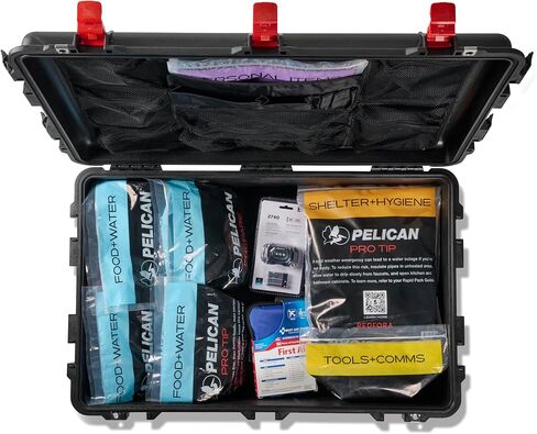 Pelican Emergency Document & Valuables Case (Black/Red) in Kuwait