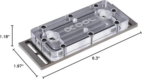 Alphacool D-RAM Cooler X4 Universal, Black Nickel/Plexi in Kuwait