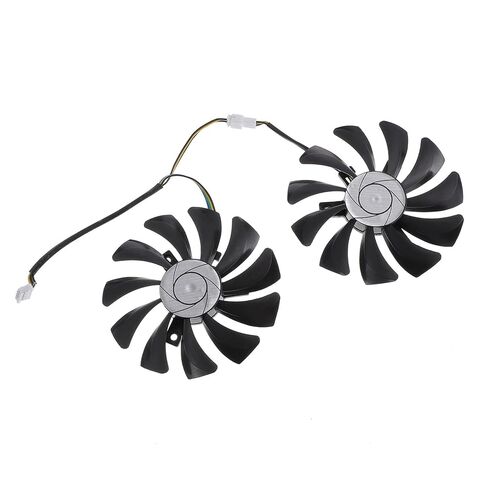 1 Pair Graphics Card Cooling Fans Gpu Replacement Plastic Video Cooler Fan for Gaming PC Internal Component Cooling System in Kuwait