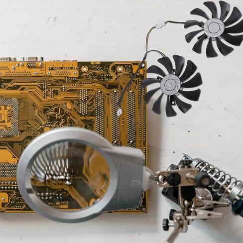 1 Pair Graphics Card Cooling Fans Gpu Replacement Plastic Video Cooler Fan for Gaming PC Internal Component Cooling System in Kuwait