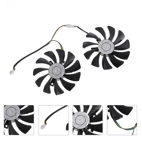 1 Pair Graphics Card Cooling Fans Gpu Replacement Plastic Video Cooler Fan for Gaming PC Internal Component Cooling System in Kuwait