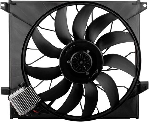 1635000293 A/C Radiator Brushless Cooling Fan Assembly for Mercedes W163 ML55 AMG 2000 2001 2002 2003, 1635000393340-55013-000, 674-59720, 674-59721, MB3115118 in Kuwait