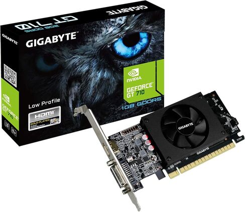بطاقات الرسوميات GIGABYTE GeForce GT 710 بسعة 1 جيجابايت وتدعم واجهة الناقل PCI Express 2.0 X8. بطاقات الرسومات GV-N710D5-1GL REV2.0 in Kuwait