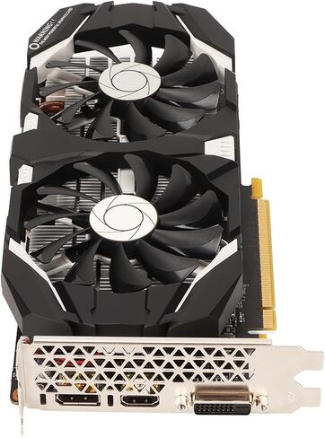Dpofirs 1060 Graphics Card, Computer Graphics Card 6GB GDDR5 192bit with Fans 4K HDR Technology 8008MHz Gaming Graphics Card with HDMI DVI DP Display Interface(6GB) in Kuwait