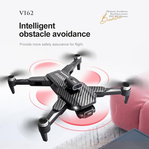 طائرة بدون طيار بكاميرا مزدوجة بدقة 4K مع نظام تحديد المواقع العالمي (GPS) للبالغين والمراهقين - طائرة رباعية المروحية RC قابلة للطي مع التركيز التلقائي، وقت طيران 30 دقيقة، اتبعني، رحلة نقطة الطريق، وضع مقطوعة الرأس، جيروسكوبي 6 محاور، إيقاف الطوارئ بمفت in Kuwait