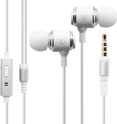 Wired Headphones Long Cord Earbuds for Tv Extra Long Cable Headphones Length for Computer(6.5FT Brown Without Microphone) in Saudi Arabia