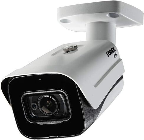 كاميرا مراقبة Lorex مقاومة للعوامل الجوية داخلية/خارجية بدقة 4K فائقة الدقة مع رؤية ليلية ملونة طويلة المدى ومجال رؤية واسع in Kuwait