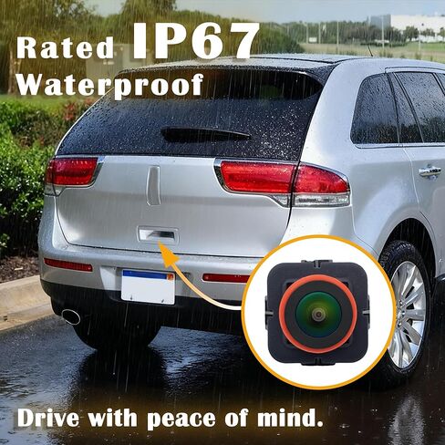 Rear View Backup Camera Compatible with 2011-2015 Ford Edge, 2011-2013 Lincoln MKX, Replaces BA1T-19G490-AF ET4T-19G490-AA in Kuwait