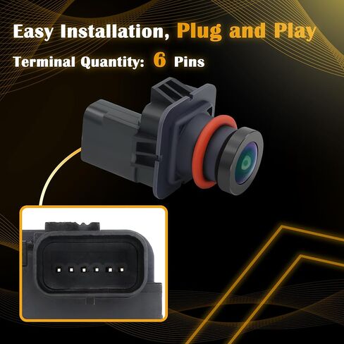 Rear View Backup Camera Compatible with 2011-2015 Ford Edge, 2011-2013 Lincoln MKX, Replaces BA1T-19G490-AF ET4T-19G490-AA in Kuwait