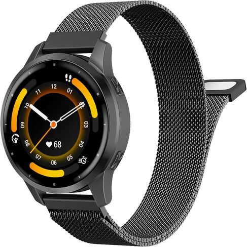 حزام شبكي من MoKo Milanese، حزام سريع الفك من الفولاذ المقاوم للصدأ 18/20/22 مم متوافق مع Garmin Venu 4/3S، Vivoactive 6/5/4S/3، Forerunner 265S/255S، للرجال والنساء in Kuwait
