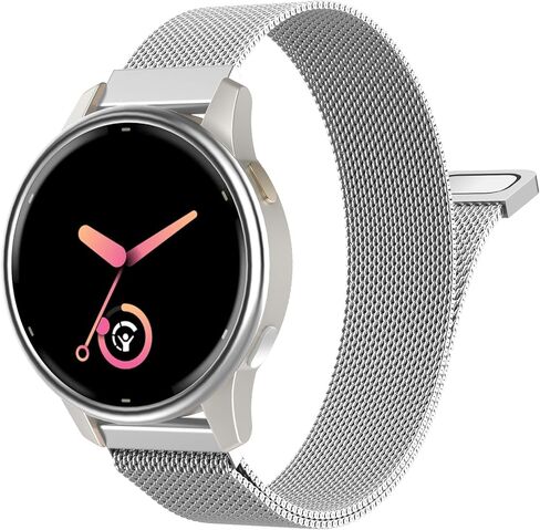 حزام شبكي من MoKo Milanese، حزام سريع الفك من الفولاذ المقاوم للصدأ 18/20/22 مم متوافق مع Garmin Venu 4/3S، Vivoactive 6/5/4S/3، Forerunner 265S/255S، للرجال والنساء in Kuwait