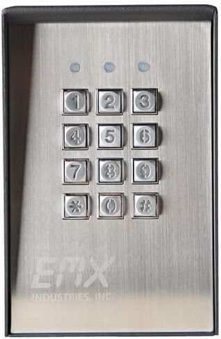KPX-100 لوحة مفاتيح قابلة للبرمجة مخرج مرحل مزدوج مفاتيح معدنية بإضاءة خلفية مقاومة لعوامل الطقس للتخريب للتحكم في الوصول إلى البوابة والباب in Kuwait
