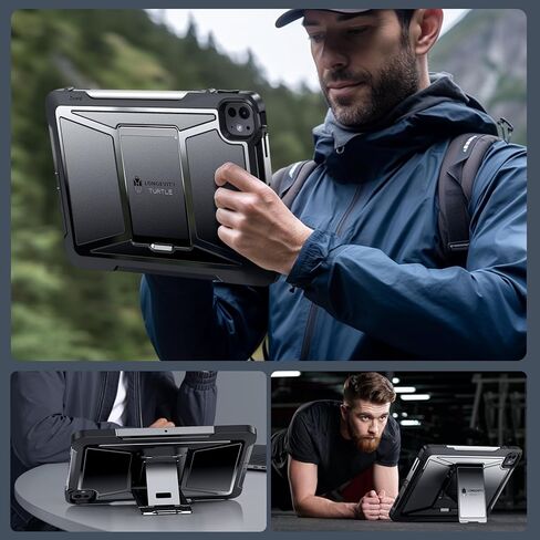 حافظات Ztotop لجهاز iPad Pro 13 بوصة (M5/M4) 2025/2024، Pro 12.9 بوصة الجيل السادس/الخامس/الرابع 2022/2021، غطاء متين واقٍ لكامل الجسم مع [حامل قلم + واقي شاشة] لجهاز iPad Pro 13، أسود in Kuwait