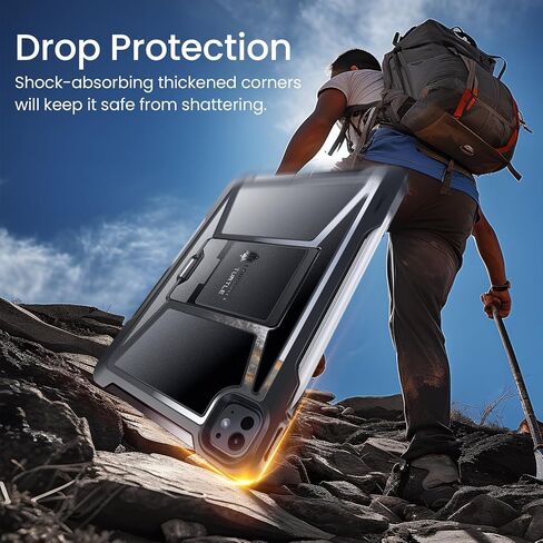 حافظات Ztotop لجهاز iPad Pro 13 بوصة (M5/M4) 2025/2024، Pro 12.9 بوصة الجيل السادس/الخامس/الرابع 2022/2021، غطاء متين واقٍ لكامل الجسم مع [حامل قلم + واقي شاشة] لجهاز iPad Pro 13، أسود in Kuwait