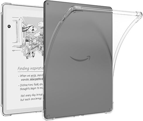 Clear Case for Kindle Scribe Colorsoft 11-inch | Slim & Lightweight | Anti-Slip & Scratch Resistant | Transparent Flexible Soft Back Cover for Amazon Scribe 2025 (Clear) in Kuwait