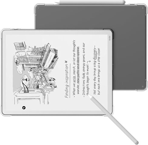 Clear Case for Kindle Scribe Colorsoft 11-inch | Slim & Lightweight | Anti-Slip & Scratch Resistant | Transparent Flexible Soft Back Cover for Amazon Scribe 2025 (Clear) in Kuwait
