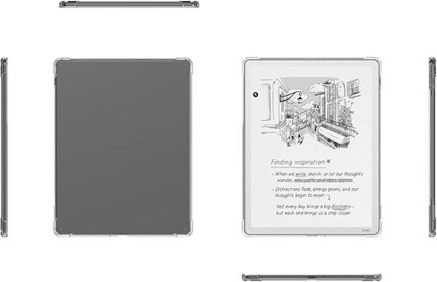Clear Case for Kindle Scribe Colorsoft 11-inch | Slim & Lightweight | Anti-Slip & Scratch Resistant | Transparent Flexible Soft Back Cover for Amazon Scribe 2025 (Clear) in Kuwait