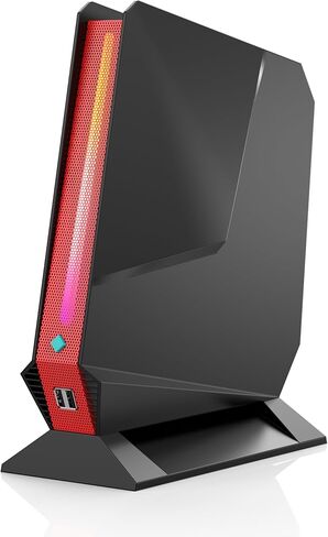 كمبيوتر ألعاب صغير من سينبون، الجيل الثالث عشر كور I9-13900HK، RTX 4060 8 جيجابايت GDDR6 RGB Lights كمبيوتر ألعاب، ذاكرة الوصول العشوائي DDR5 سعة 32 جيجابايت، 1 تيرابايت PCIe4.0 SSD، شاشة ثلاثية 4K/2.5G LAN/WiFi6E/BT5.3/Win 11 Pro كمبيوتر مكتبي، أسود in Kuwait
