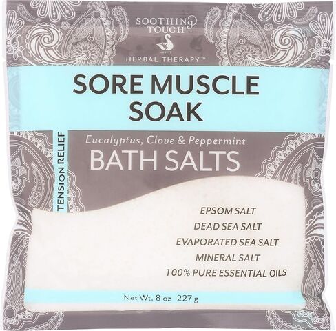 Soothing Touch Tension Relief Sore Muscle Soak Bath Salts Eucalyptus Clove & Peppermint, 32 Oz in Saudi Arabia