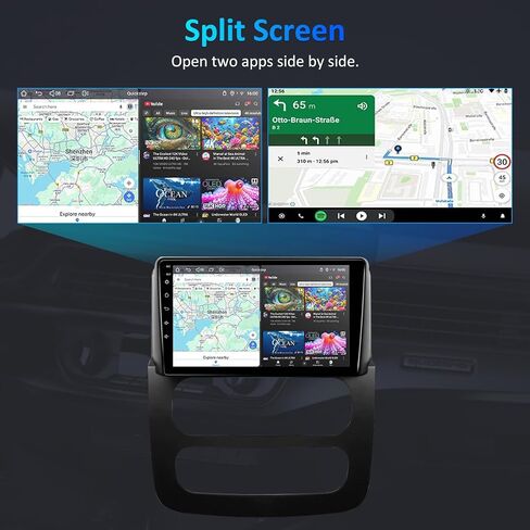 4G+64G Car Radio for Dodge Ram 1500 2500 3500 2002-2005: Android 15 Car Stereo Upgrade for Dodge Ram 1500 Radio, Wireless/Wire Carplay&Android Auto/Bluetooth/WiFi/GPS/FM SWC/Backup Camera in Kuwait