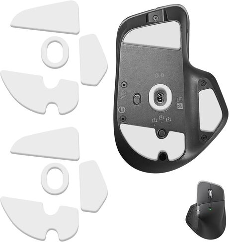 مجموعتان من زلاجات MX Master 4 Ice Mouse، أقدام بديلة PTFE متوافقة مع ماوس Logitech MX Master 4 اللاسلكي، وسادة تزلج ناعمة ومتينة (0.7 مم/أبيض) in Kuwait