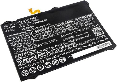 ALLC Replacement Battery for Samsung Galaxy Tab S3 9.7/Galaxy Tab S3 9.7 XLTE/SM-T820/SM-T825/SM-T825C/SM-T825N0/SM-T825Y/SM-T827V,PN:EB-BT825ABA/EB-BT825ABE/GH43-04702A,6000mAh in Kuwait