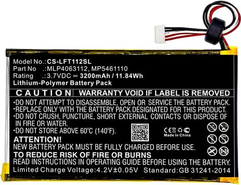 ALLC Replacement Battery for Leapfrog LeapPad 31565/LeapPad Platinum Kids Learning/Platinum 7"/XDi Ultra,PN:800-10067/MLP4063112/MP5461110,3200mAh in Kuwait