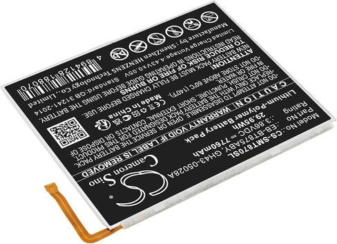 7760mAh Replacement Battery for SM-T875N Tab S7 11.0 SM-T878U SM-T870 Tab S7 5G UW 11.0 EB-BT875ABY GH43-05028A (3.86V) in Kuwait