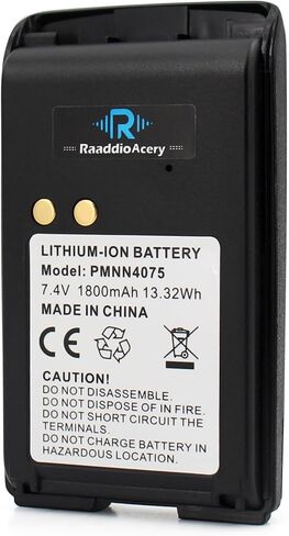 PMNN4075A 7.4V 1800mAh Li-Ion Replacement Battery for Motorola MAG ONE BPR40 Series & BEARCOM BC130/BC300 Radios Belt Clip in Kuwait
